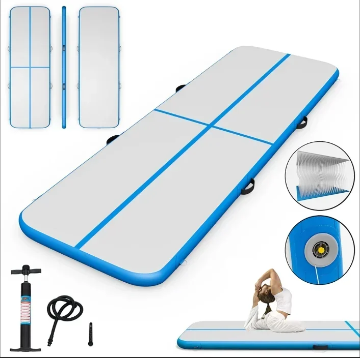 Commercial Grade Square Airtrack Gymnastic Air Floor Inflatable Tumbling Air Track For Dance Class