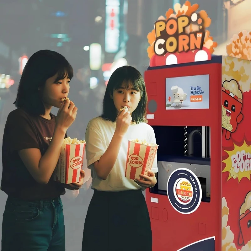Wholesale Price Customized Electric Full Automatic Touch Screen Popcorn Vending Machine