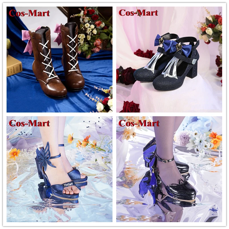 

Cos-Mart Game Genshin Impact Fischl/Ningguang/Keqing/Kamisato Ayaka Shoes Cosplay Universal High Heels Role Accessories