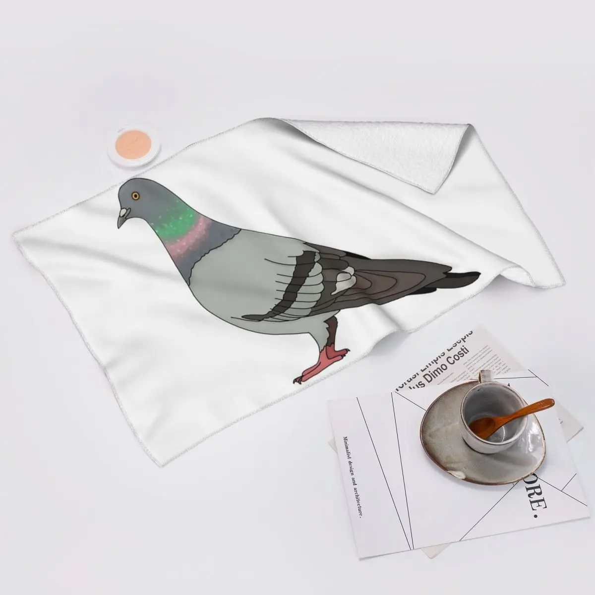 Custom Pigeon Walk 2020, Black Background Soft Face Towel Quick Dry Pool Bath Cotton Towels Absorbent Quick