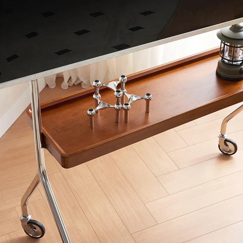 Support TV mobile médiéval, support de moniteur au sol pour salon et maison, chariot