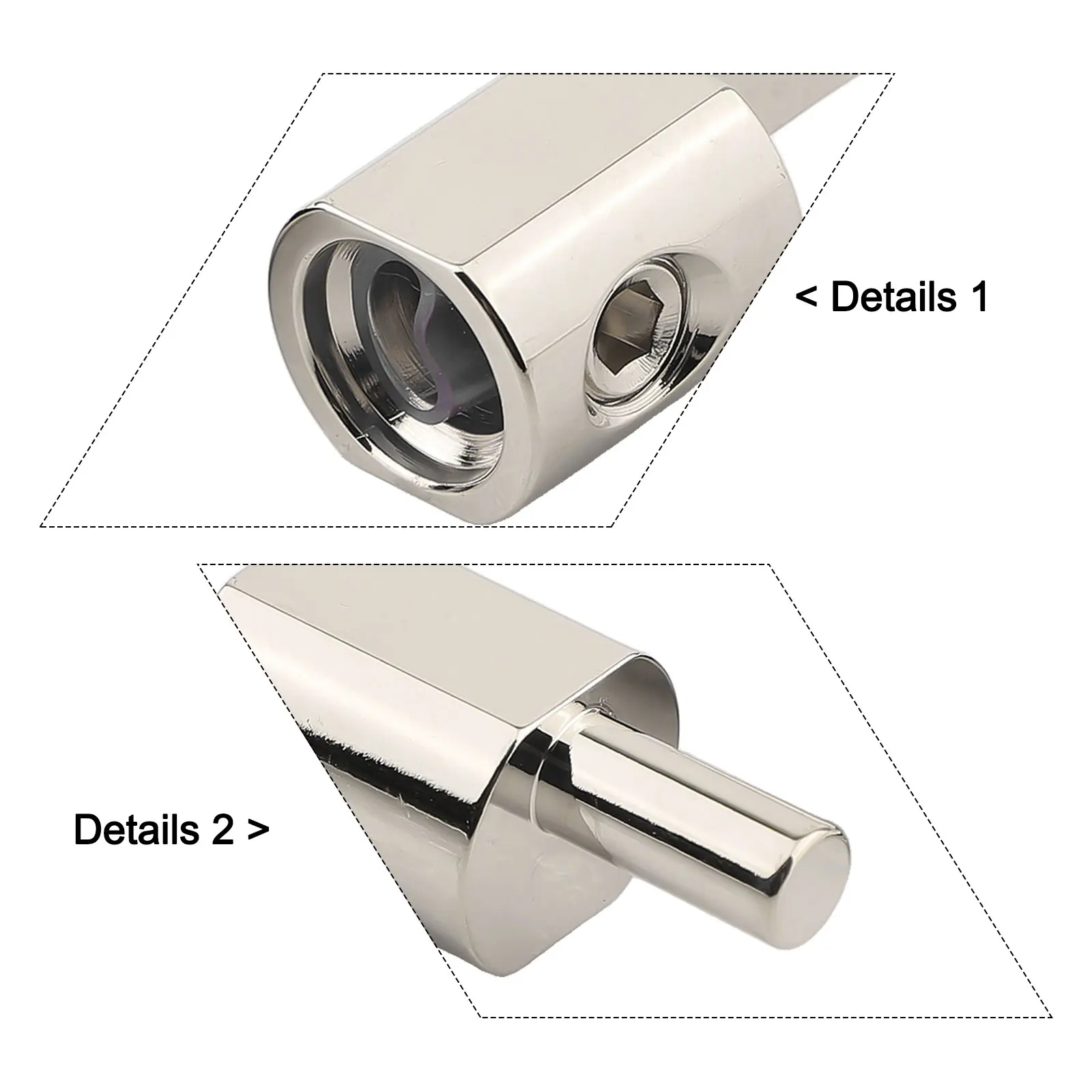 6061 Aluminum Audio Power Terminal Blocks Pair with Input Wire Reducer Designed for 14AWG Wire Car Audio Systems