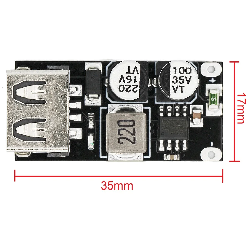 USB QC3.0 QC2.0 DC-DC Buck Converter Charging Step Down Module 6-32V 9V 12V 24V to Fast Quick Charger Circuit Regulator Board 5V