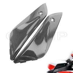 Carbon Fiber Pattern Front Motorcycle Tank Side Cover Panel Fairing Trim Cowl fit For Honda CBR1000RR CBR 1000RR 2004-2007 05 06