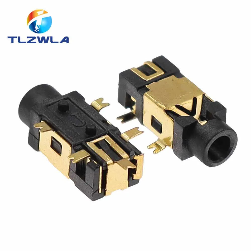 10PCS PJ-209 PJ209 Stereo Jack 2.5MM Golden Female Headphone Socket