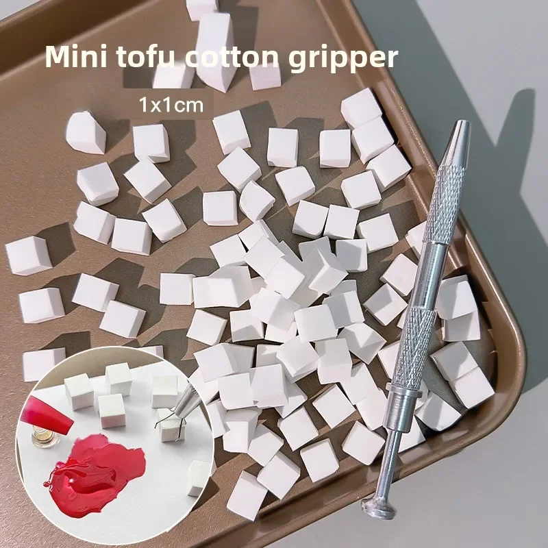 

100pcs Gradient Sponge Brush for Nail Art, Gel Polish Brush, Glitter Powder, Manicure Accessory, Nail Art Tools Wholesale