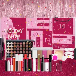 2024 Christmas Advent Calendar Surprise Blind Box For Girls Makeup Countdown Calendar Eye Shadow Lipstick Cosmetic Set Xmas Gift