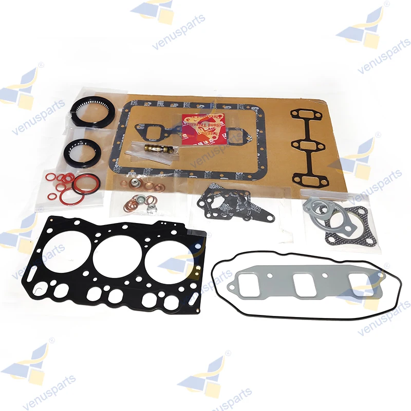For Yanmar 3TNE68 Full Gasket Kit Set With Cylinder Head Gasket Engine Overhaul Rebuild Kit