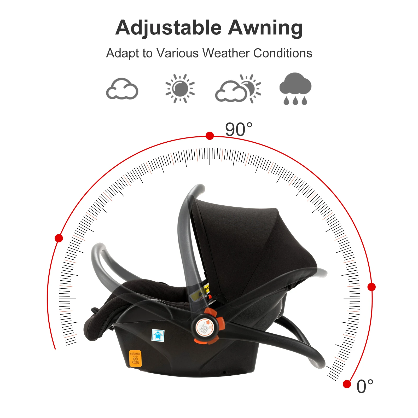 Baby Car Seat with ISOFIX Safety Seats for Newborns baby basket with Isofix Infant Children Multifunctional Light Baby Bassinet