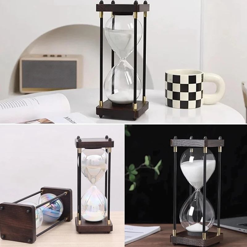 Large Hourglass 60 Minutes, Hourglass, Rainbow Glass Hourglass, Gift Hourglass, For Home, Desk