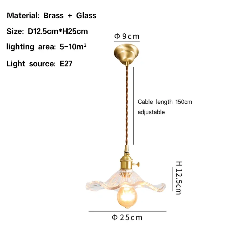 Einfache LED-Pendel leuchten im nordischen Stil Schlafzimmer Wohnzimmer Bar bunte Glas Kupfer Küchen insel Hängelampe Lichter