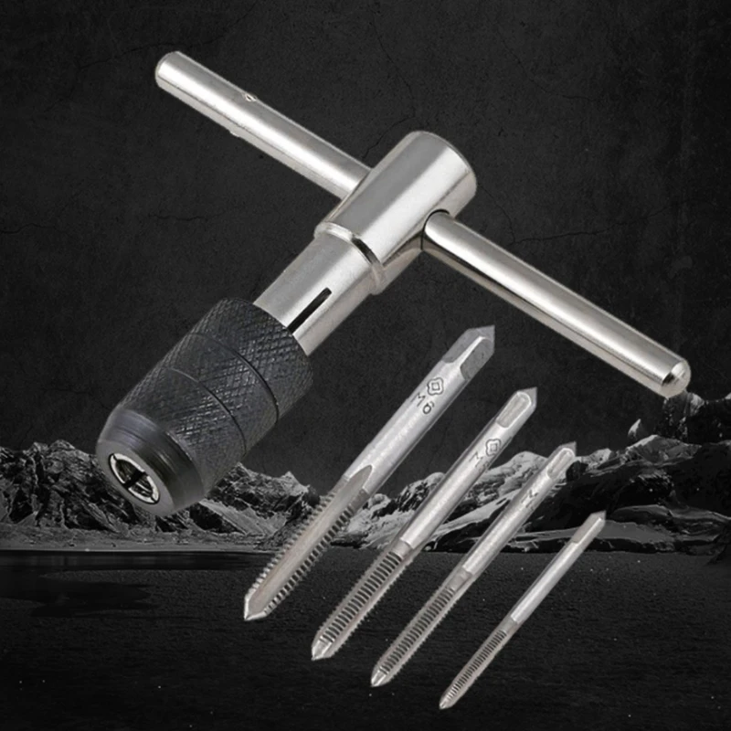 M3-M12 Maniglia regolabile a forma T Alesatore Vite Estrattore Porta chiave Strumenti Trasporto goccia
