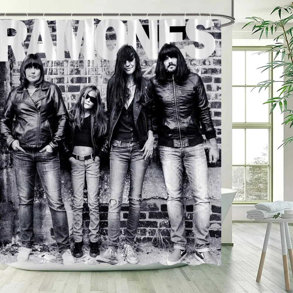 Rock-Ramones Zasłona łazienkowa Zasłony prysznicowe do zestawów akcesoriów łazienkowych Luksusowa składana przegroda