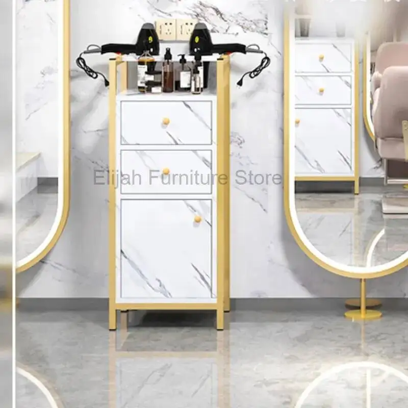 

Auxiliary Cart Hairdresser Salon Gold Hairdressing Rotating Trolley Hotel Professional Bar Makeup Aesthetics Spa Furniture Metal