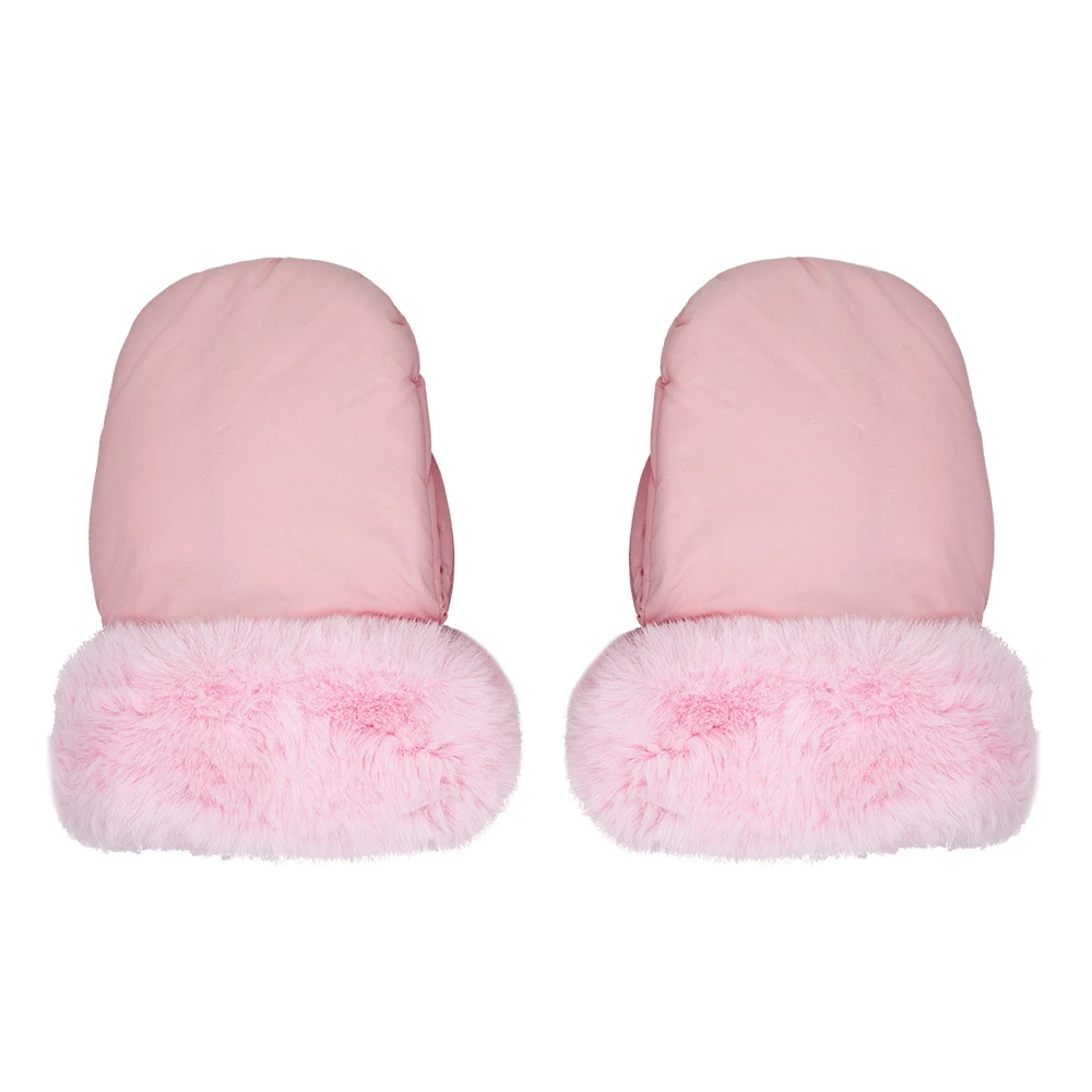 Kinderwagen-Handschuhe, 1 Paar, Winter, winddicht, warm, süßer Bär, brauner Stil, universelle Kinderwagen-Handschuhe, wasserdichtes Kinderwagen-Zubehör