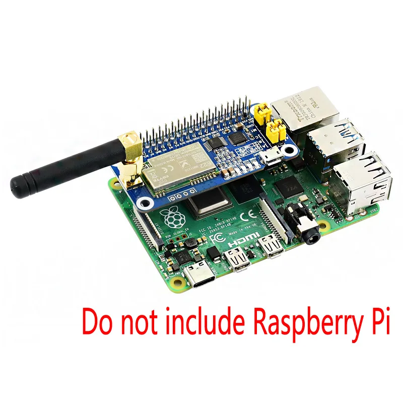 Raspberry Pi SX1262 Lora Hoed 915Mhz Frequentie Band