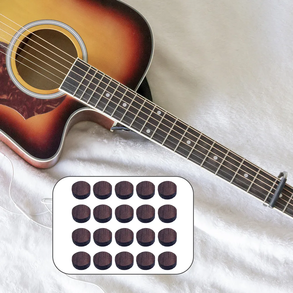 20Pcs Guitar Side Dot Bass Side Marker Wooden Inlay Fretboard Position Marker Music Guitar Supplies Music Instrument Supplies