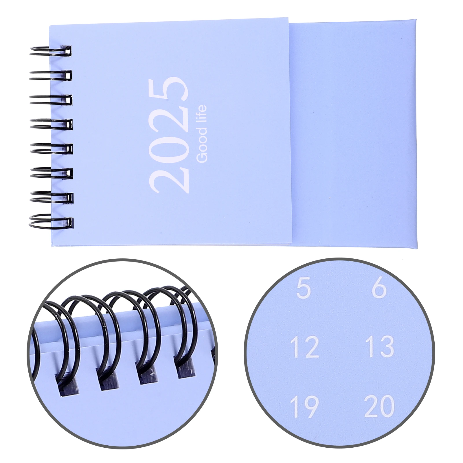 

Mini Desk Calendar 2024 2025 Thick Paper Planner Small Flip Calendars for Office Desktop Schedules Students Teachers