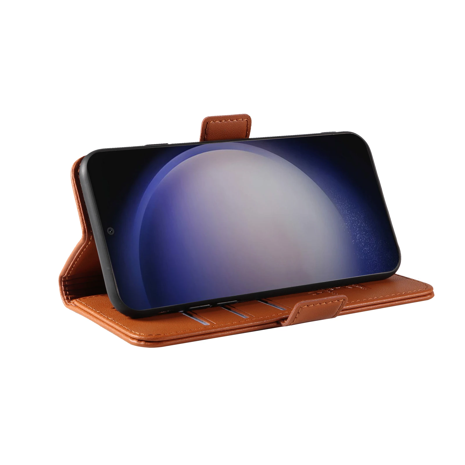 حافظة لهاتف سامسونج جالاكسي S 9 10 20 21 22 23 24 25 Plus Ultra FE حافظة هاتف مغناطيسية بإبزيم جانبي فاخر لتخزين البطاقات والمال