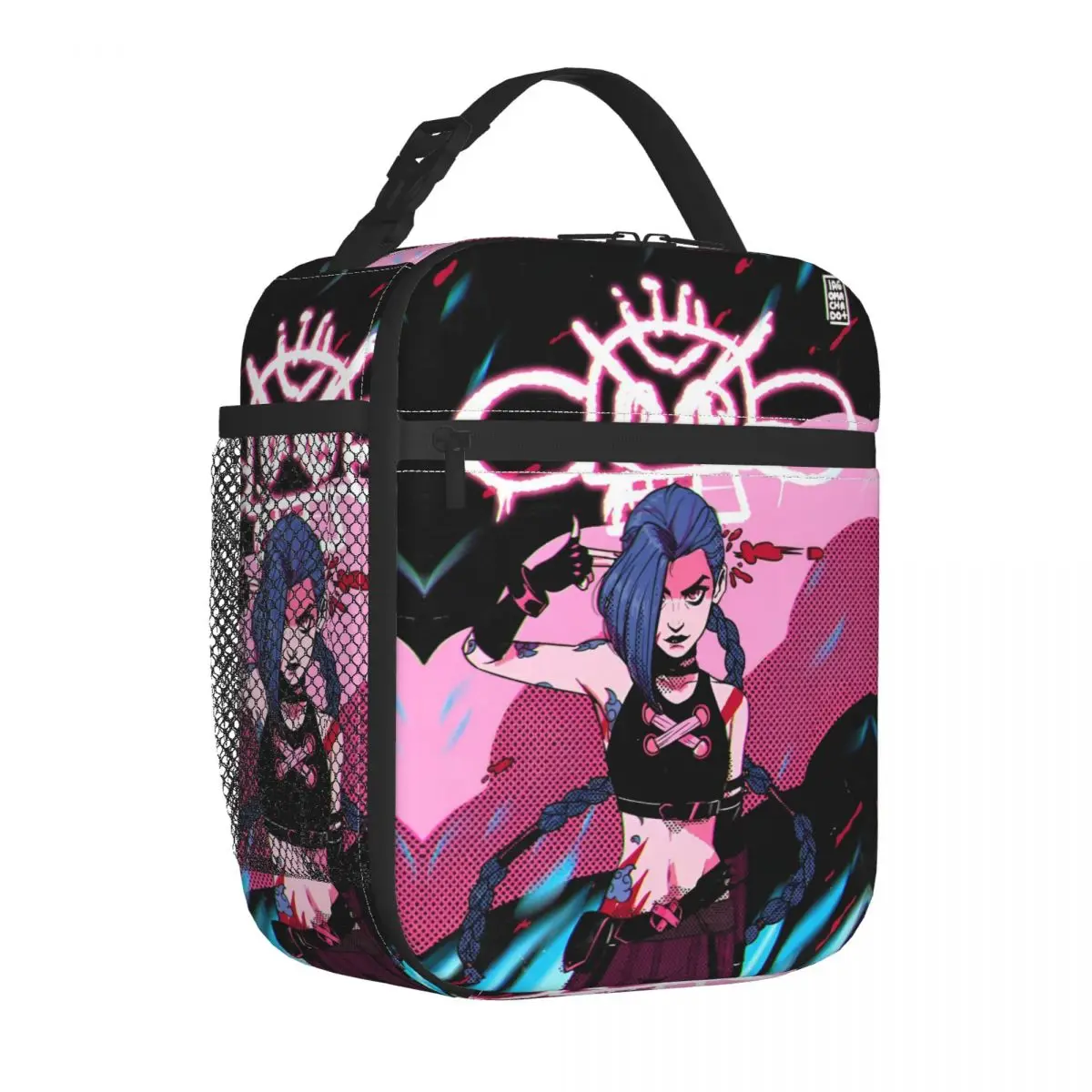 Anime Arcane Insulated Lunch Bag Large Reusable Thermal Bag Lunch Box Tote School Picnic Men Women