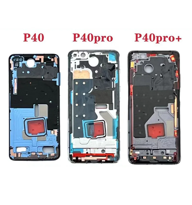 Original Middle Frame Repair For Huawei P40 Pro P40Pro+ Plus Bezel Housing Chassis Shell LCD Display Plate Holder Replacement