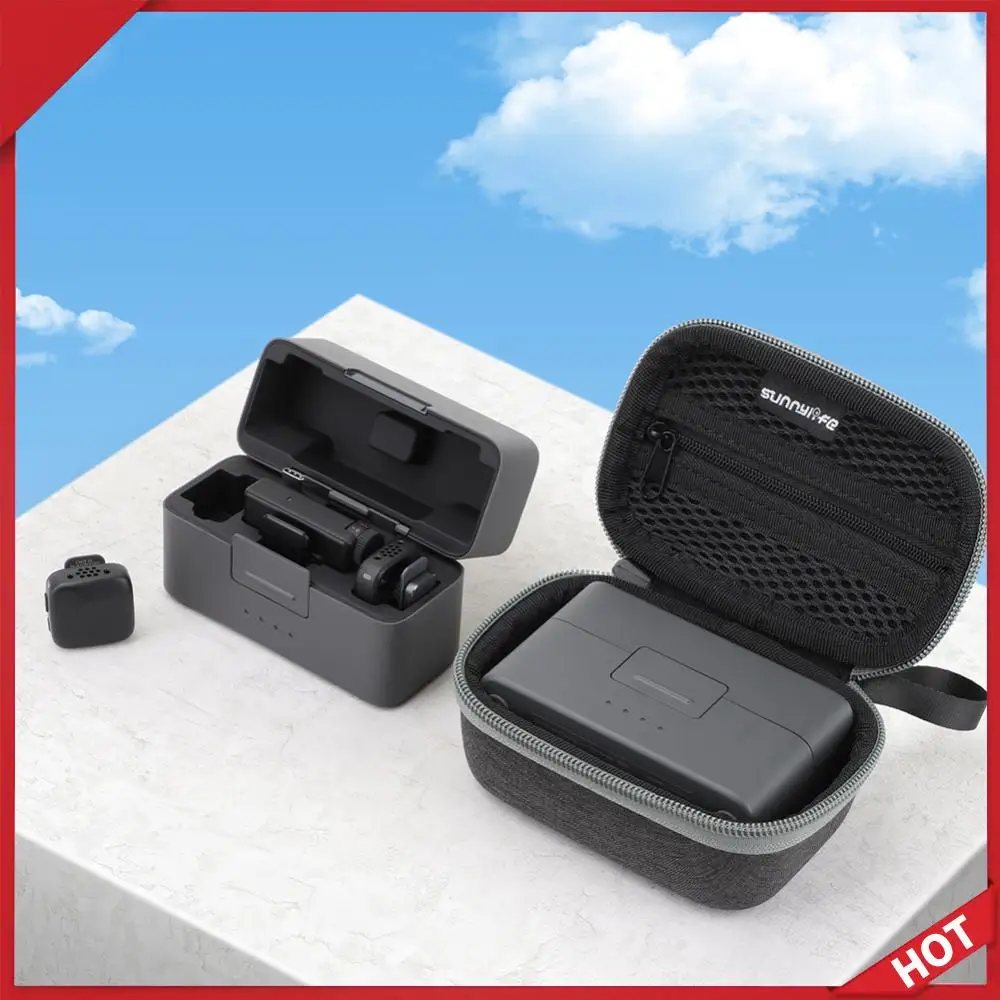 Tragetasche, Outdoor-Reise-Aufbewahrungskoffer, kabelloses Mikrofon, tragbare Schutzbox für DJI Mic Mini