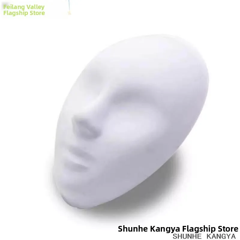 純白の-pvc-マスクキツネフルフェイスポートレートプラスチック着色穴なし大人のフェイスペインティング手作りフェスティバルロールプレイ用品