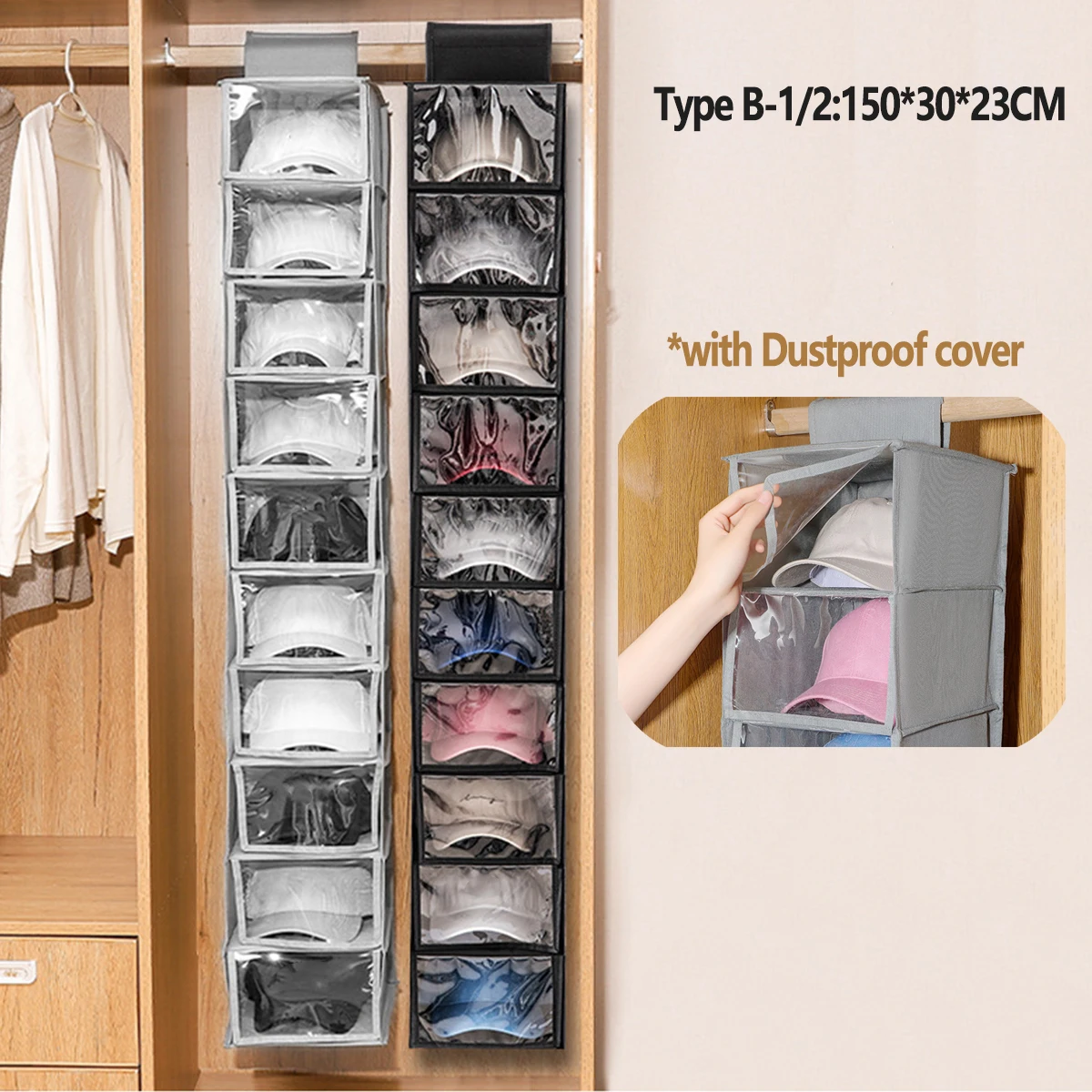 Multi Layer Hanging Bag Drawer Box Storage Universal Wardrobe Cloth Underwear Organizer Hanger Bag Household Supplies Shoe Rack