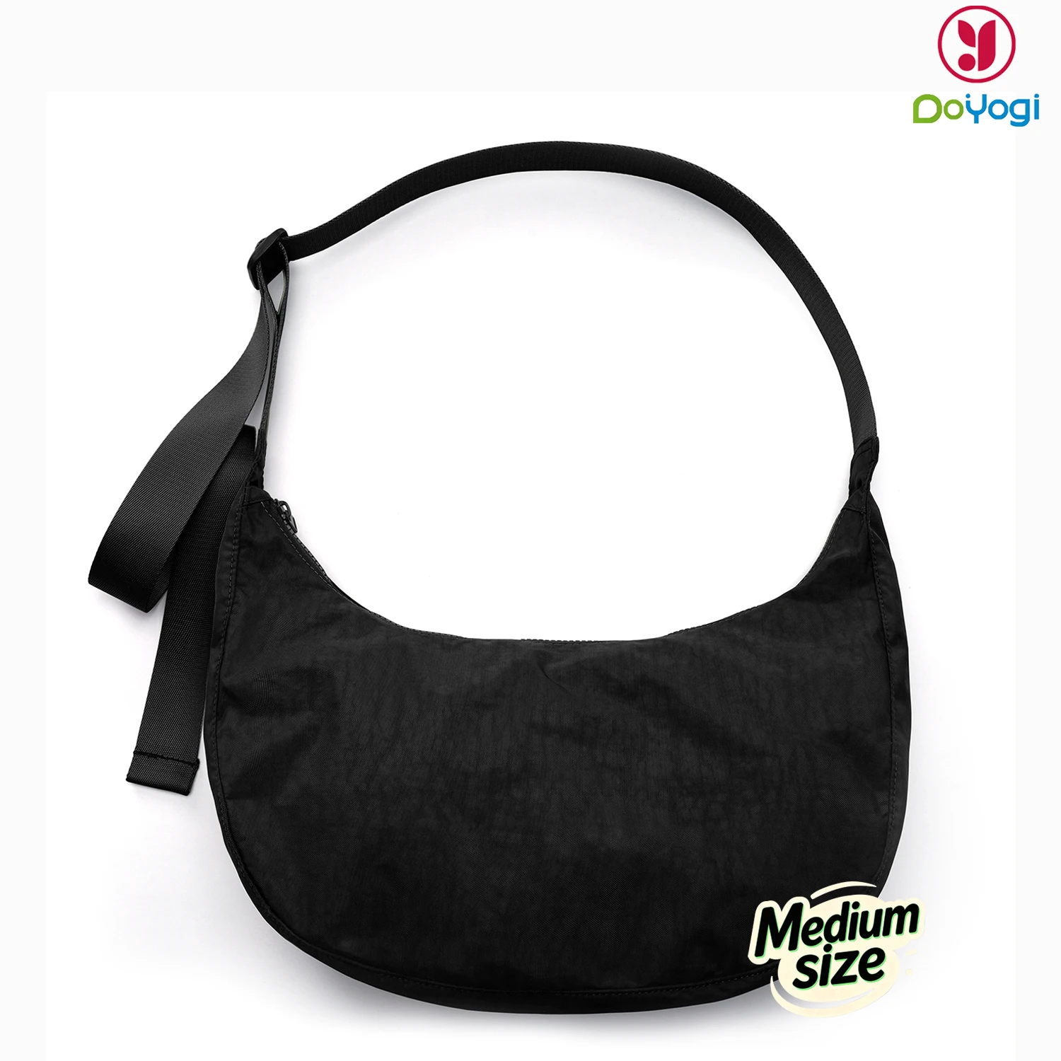 Half Moon Crescent - Medium Nylon Crescent Bag Nylon Crescent