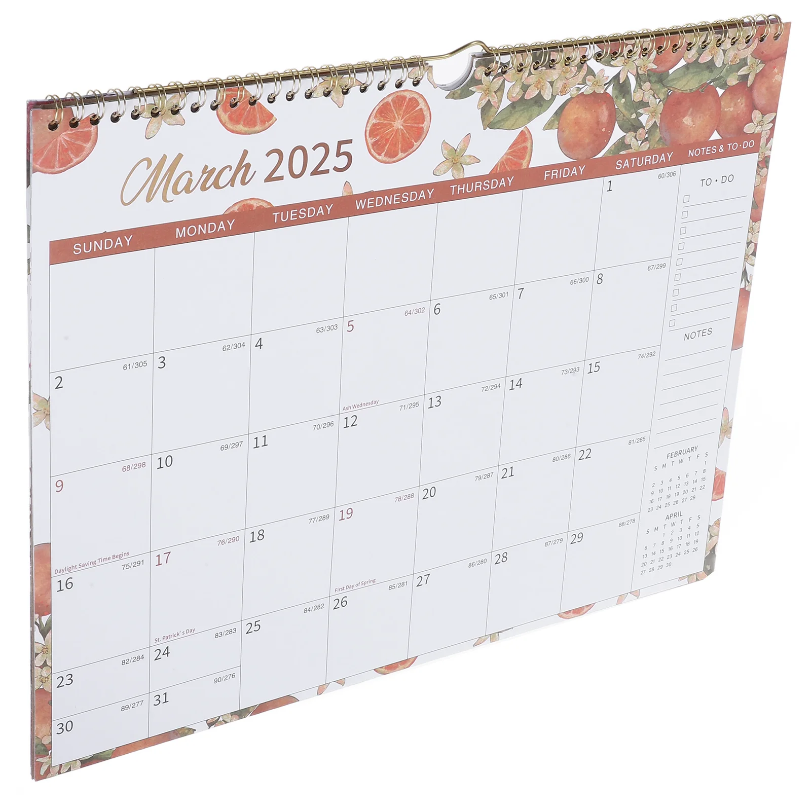 

2025 Wall Calendar Fridge Calendary Lace Floral Monthly Iron Hanging Schedule Planner Beach Work Desk