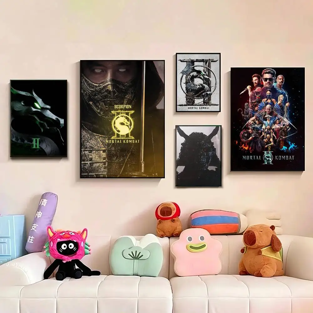 M-Mortal Kombat II Film Poster Picture Canvas Painting Wall Art Home Decoration Print For Living Room Decor