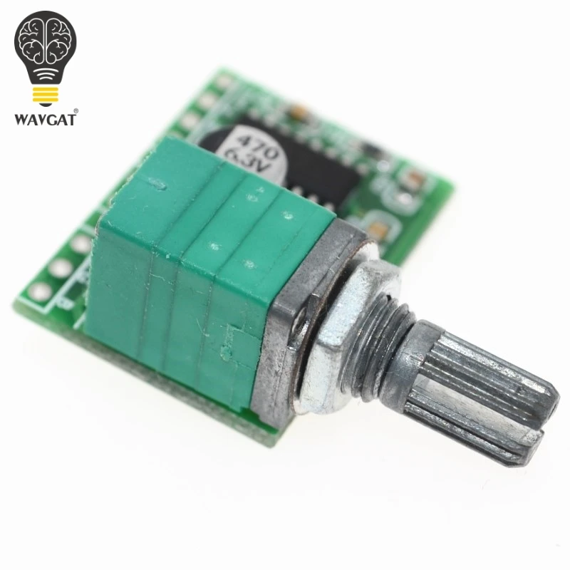 PAM8403 mini 5V digital amplifier board with switch potentiometer can be USB powered