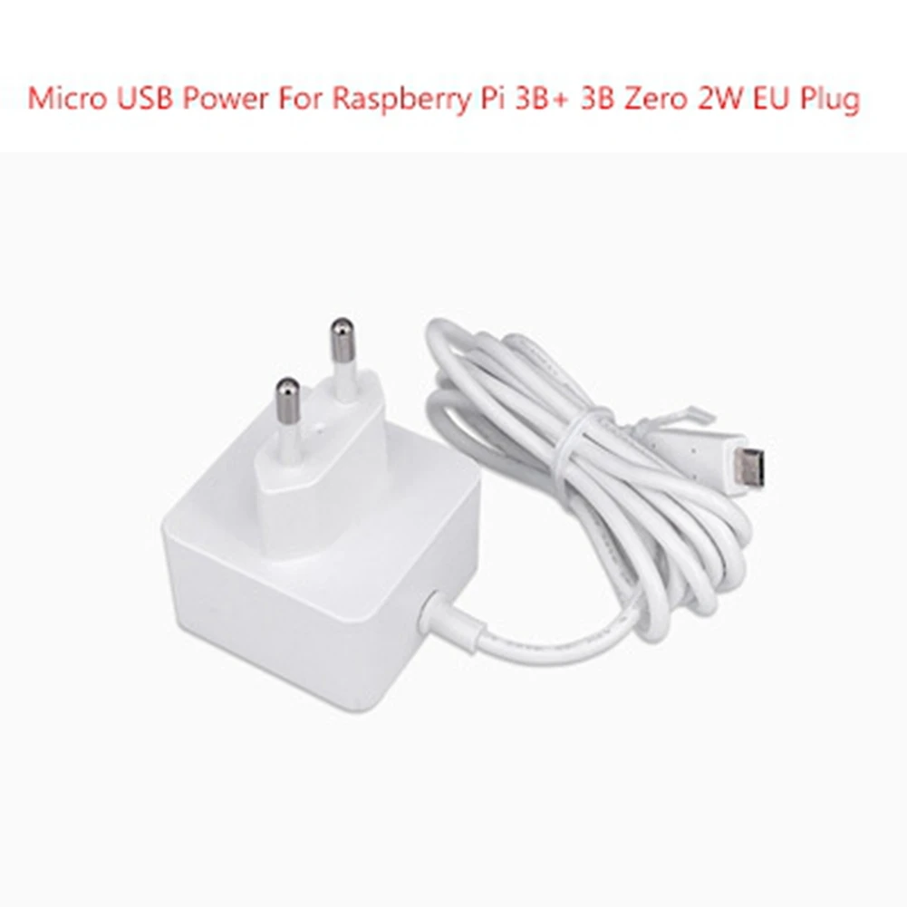 5V 2.5A Micro-USB Power Supply Adapter for Raspberry Pi 3B+/3B/Zero 2W Micro-USB 12.5W Power Charger EU Plug