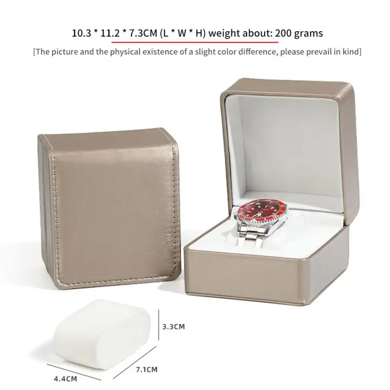 Luxury Pu Leather Watch Box Woman Man Gift Packaging Box Watch Display Holder Watch Organizer Case Jewelry Storage Box