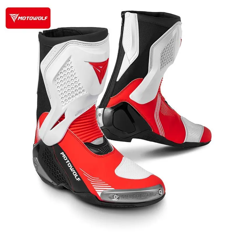 Modo Wolf Motorcycle Riding Boots Motorcycle Riding Shoes High-Top Racing Boots Off-Road Professional Rider equipment Men