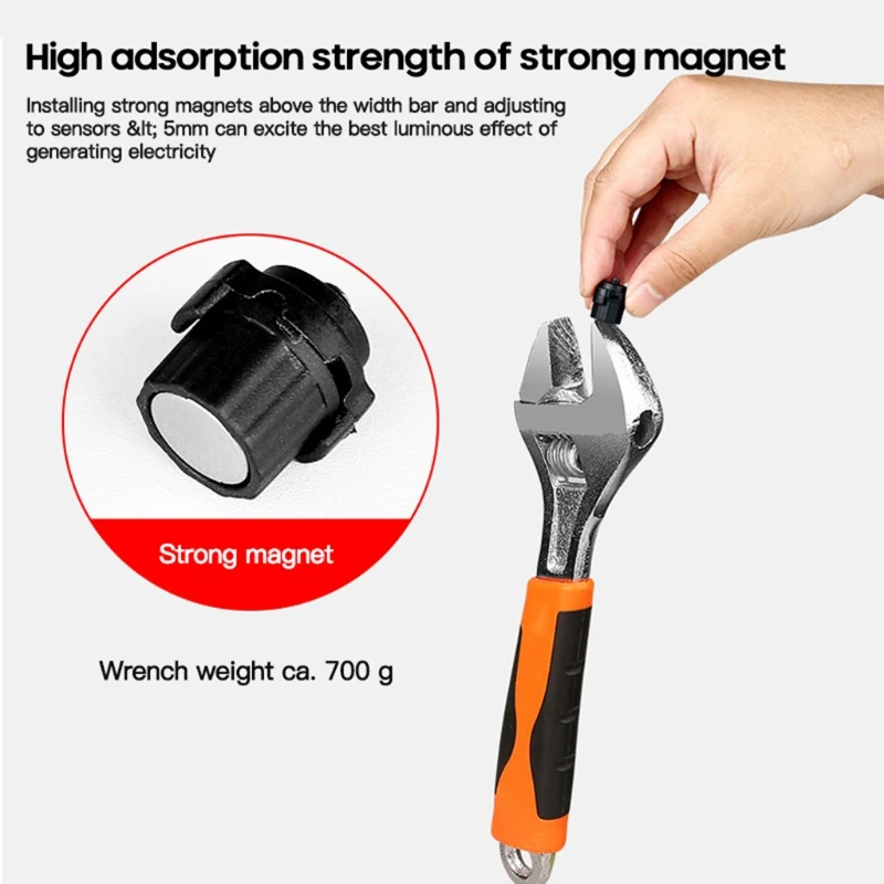 M5TC Waterproof Rear Bike Light Magnetic Induction Taillights Flashlight