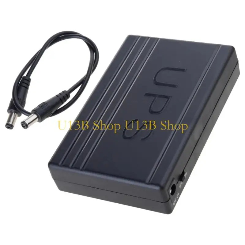 U13B 5V/12V Intelligent UPS Backup Power Supply For Modem Routers Security Camera Emergency Uninterrupted Output Power Backup