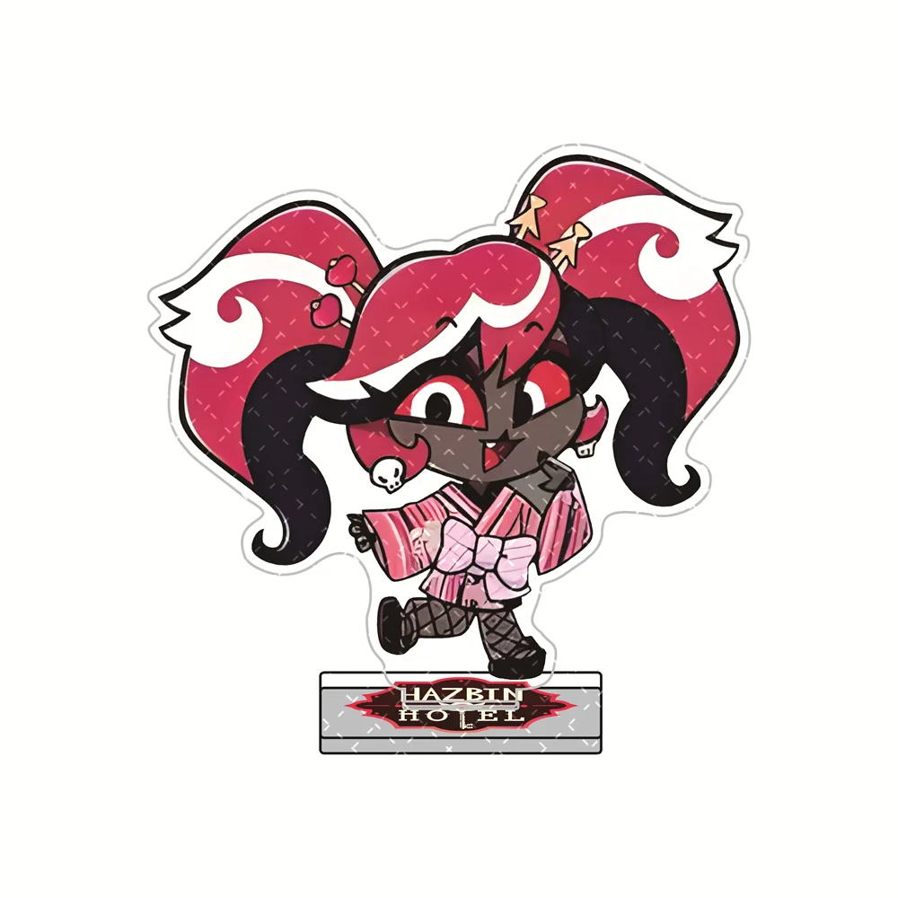 هازبين فندق أكريليك ستاندي 10 سم - شخصية تشارلي/هاسك عالية الدقة، ديكور سطح المكتب قابل للجمع لمحبي الرسوم المتحركة