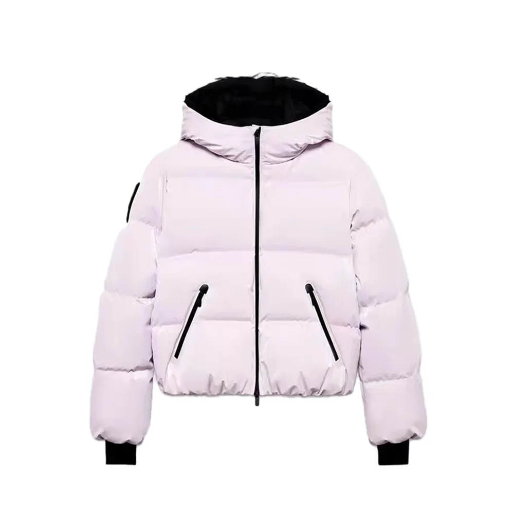 2022 Winter Nieuw Product Dames Lange mouwen Opstaande kraag Katoenen jas met capuchon Winddicht en waterdicht Bell-bottom-broek