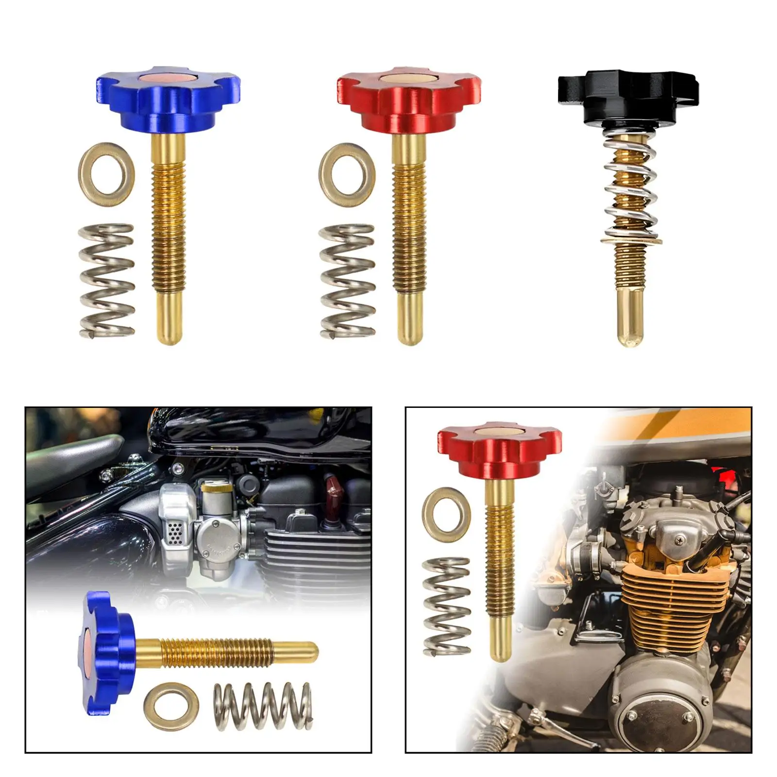 Idle Speed Adjustment Screw Replacement Accessories Adjustment Screw Mixture Adjustable Screw for PE24 PE26 PE30 Pwk PE28