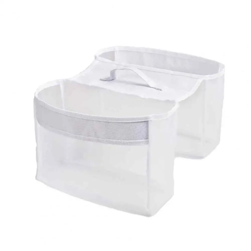 Badrand Speelgoedorganizer Badspeelgoedorganizer met 2 compartimenten Zadelvorm Mesh Douchehouder voor kinderbadspeelgoed voor eenvoudig