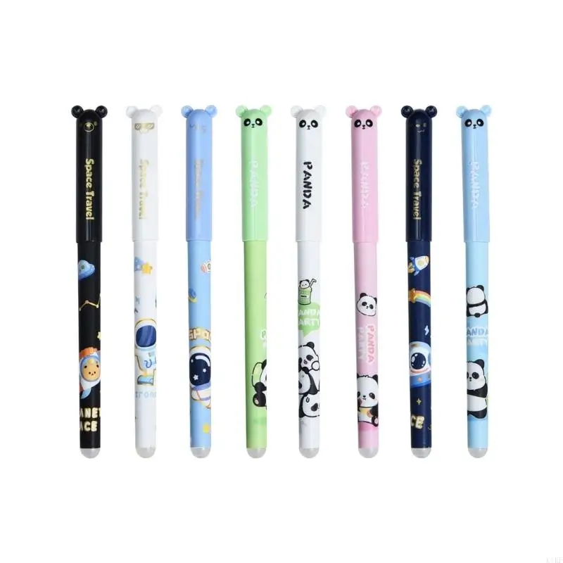 4pcs Cartoon Gel Pen 0,5 мм стиральная гель -ручка с ручкой заполняет ластики для написания k1kf