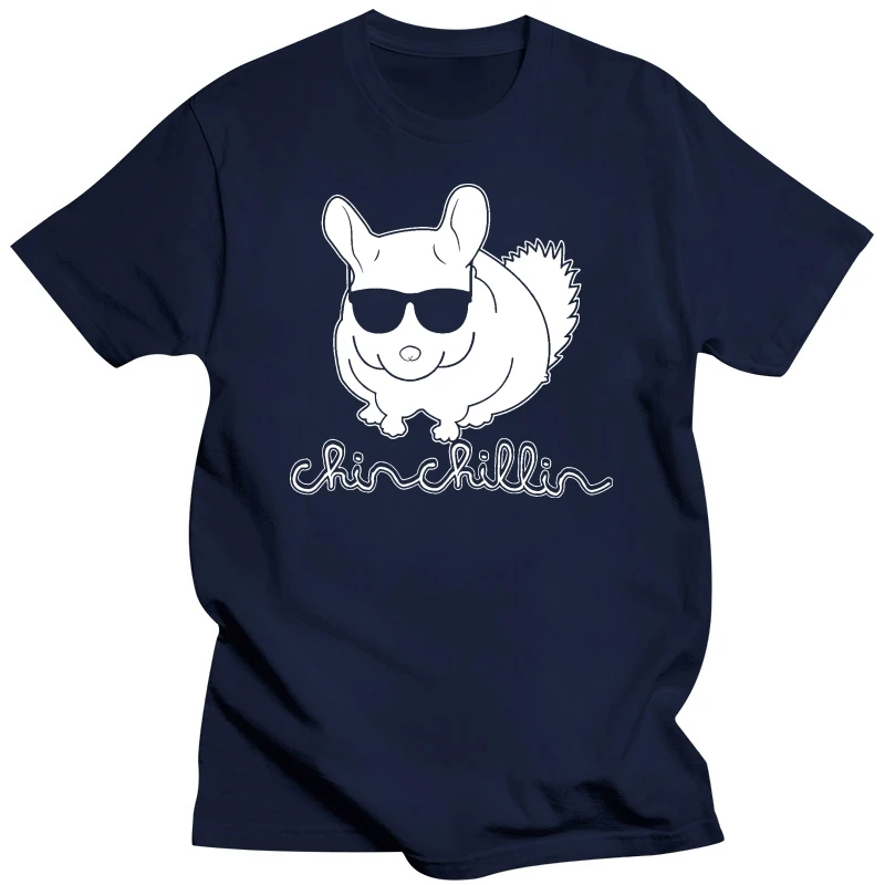 Chinchillin Chinchilla Sunglasses Chill Funny Mens T Shirt New Young Man Summer Style Couple