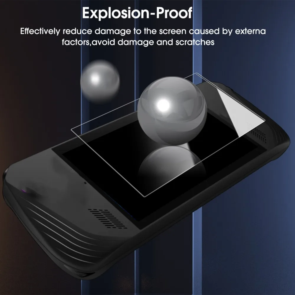 1-3 قطعة واقيات شاشة من الزجاج المقسى لوحدة التحكم في الألعاب ASUS ROG Ally X HD أفلام واقية شفافة مضادة للخدش لـ ROG Ally X