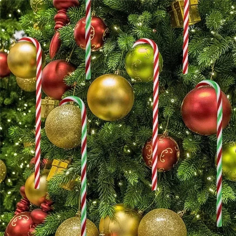 Acrílico Natal Doces Bastões Pendurados Pingentes Muleta Torcida Criativa, Decor de casa, Decorações de Natal, Festa de Ano Novo