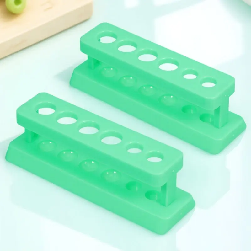 2Pcs Test Tube Rack Plastic Stable Laboratory Test Tube Organizer Holder for Vials Bottles Experiment Use Vials Bottles Rack