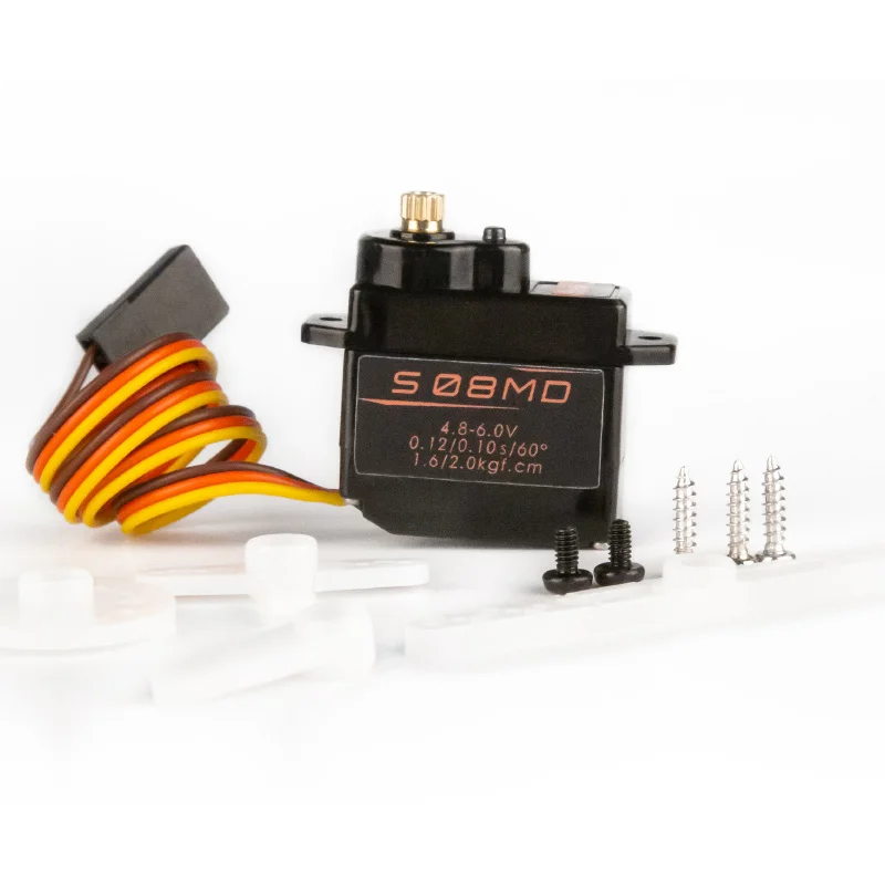 Bcato S08MD 2.4กก.Servoดิจิตอล12G/ความเร็วสูงมินิเกียร์โลหะสําหรับRc FPVเฮลิคอปเตอร์เครื่องบินหางServo