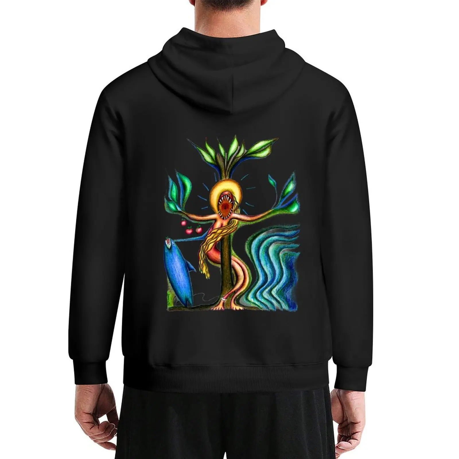 

Eve on the Tree Hoodie anime clothing men's winter sweater men wear autumn clothes hoodie oversize