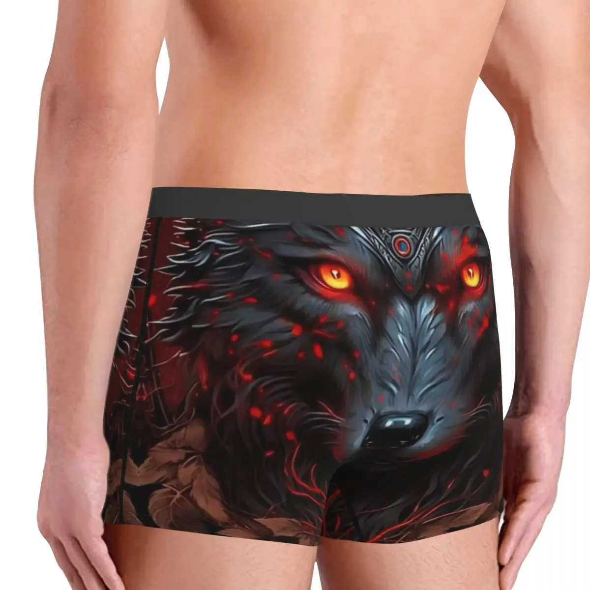 Wolf Underpants Cotton Panties Men\'s Underwear Ventilate Shorts