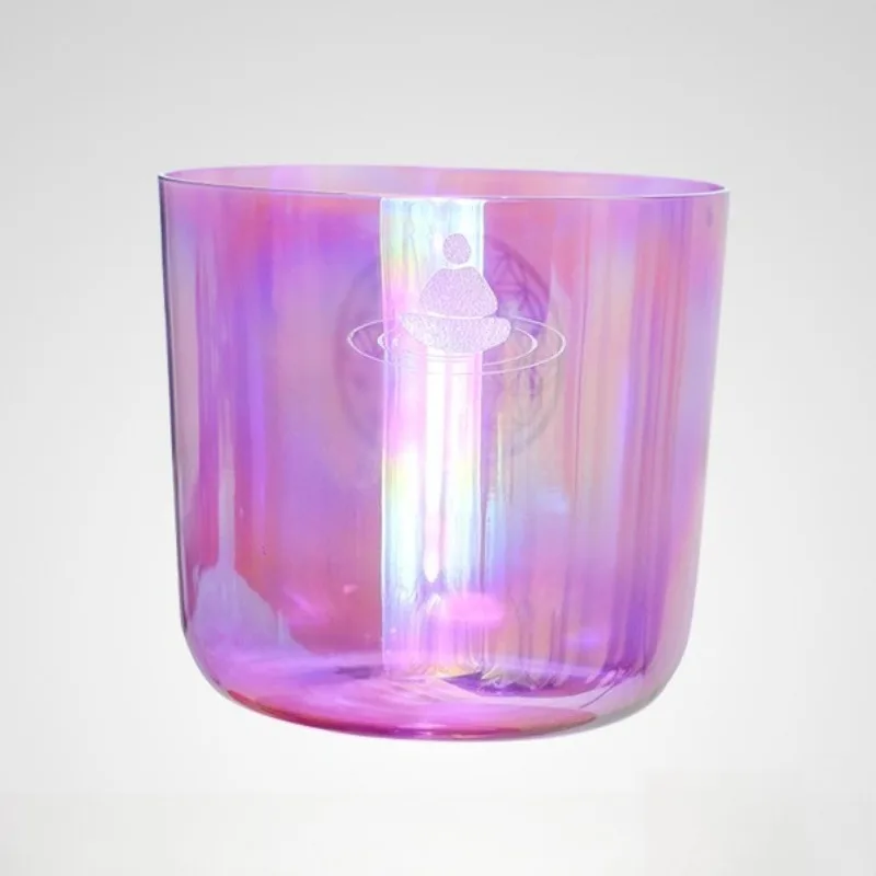 Crystal Singing Bowl Meditation Diapason Chakras Sound Bowls Yoga Sound Healing Bowls Colorful Clear Percussion Instruments